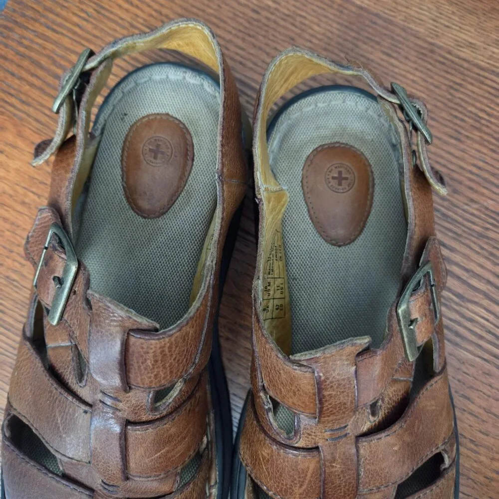 Dr. Martens Brown Leather Fisherman Sandals